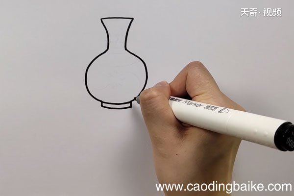 青花瓷简笔画