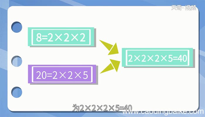 8和20的最小公倍数是多少 8和20的最小公倍数是什么