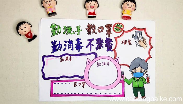 勤洗手戴口罩手抄报 勤洗手戴口罩手抄报画法