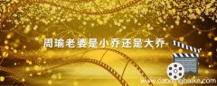 周瑜老婆是小乔还是大乔 周瑜的老婆是小乔