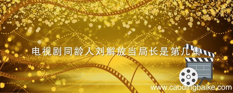 电视剧同龄人刘解放当局长是第几集 刘解放电视剧当局长哪一集