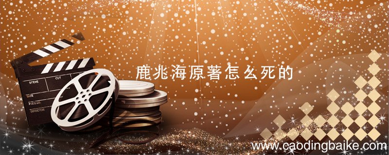 鹿兆海原著怎么死的 白鹿原原著鹿兆海是怎么死的