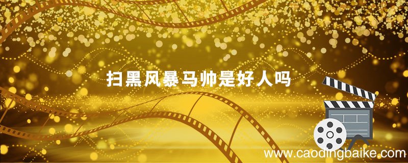 扫黑风暴马帅是好人吗 扫黑风暴马帅最后结局