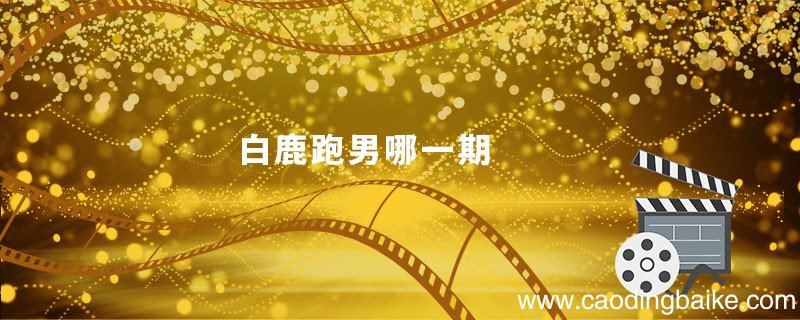 白鹿跑男哪一期白鹿在跑男哪一期