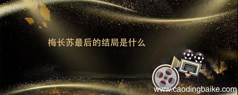 梅长苏最后的结局是什么 原著梅长苏结局是什么