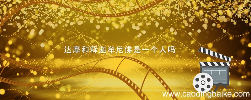 达摩和释迦牟尼佛是一个人吗 达摩和释迦牟尼佛是一个人不