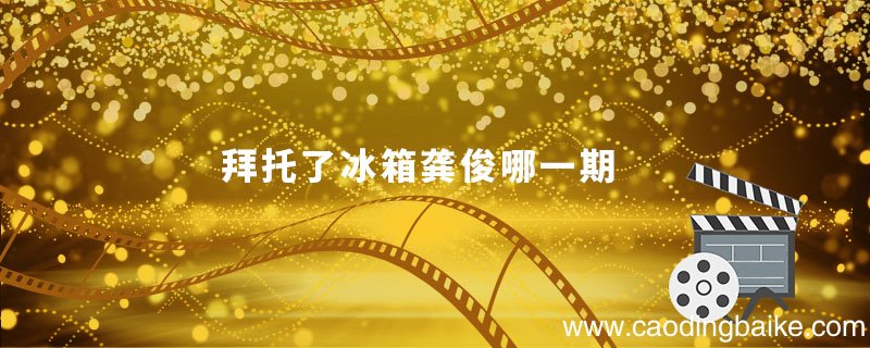 拜托了冰箱龚俊哪一期 拜托了冰箱龚俊是哪一期来的