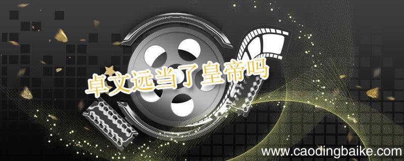 卓文远当了皇帝吗 电视剧卓文远当上皇帝了吗