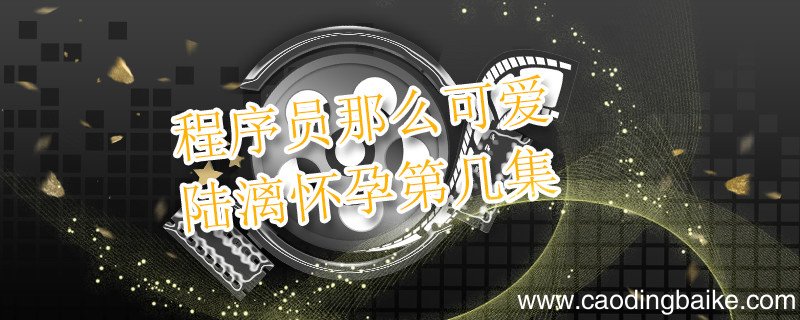 程序员那么可爱陆漓怀孕第几集 程序员那么可爱陆漓怀孕是在哪一集