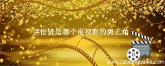 洪世贤是哪个电视剧的男主角 洪世贤是哪部电视剧