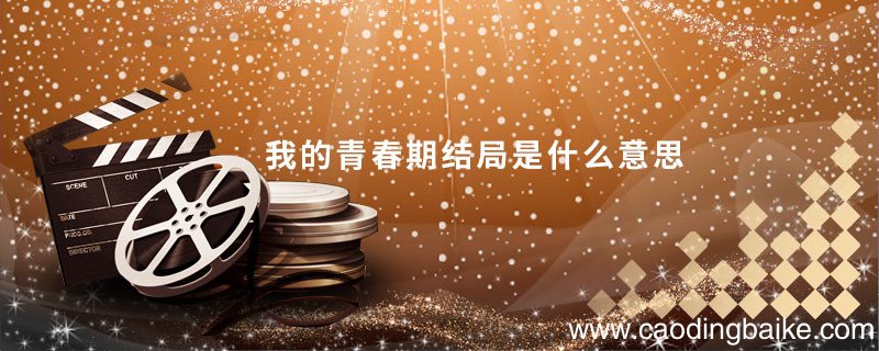 我的青春期结局是什么意思我的青春期结局是什么意思