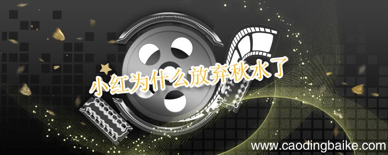 小红为什么放弃秋水了 秋水为什么不选小红