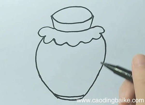 酒坛简笔画