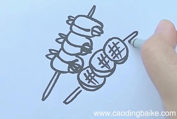 烤串简笔画