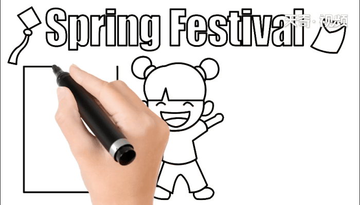 spring festival手抄报spring festival画报