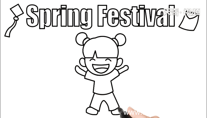spring festival手抄报spring festival画报