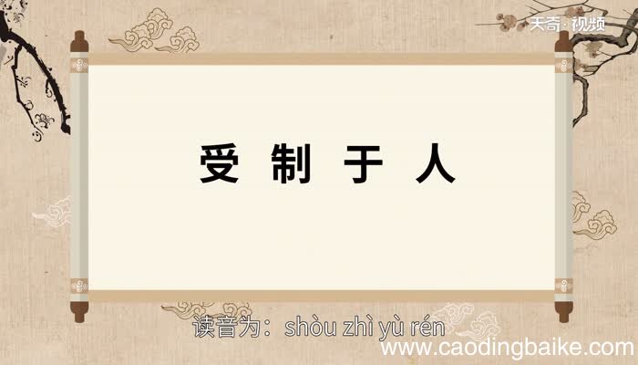 受制于人的意思 受制于人的出处