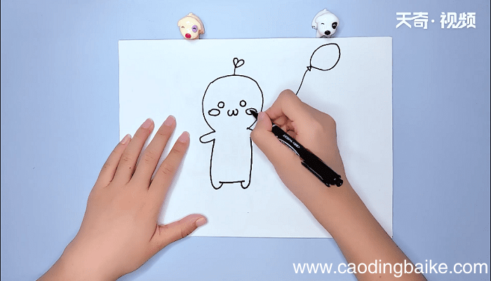 萌萌的草团子简笔画 萌萌的草团子简笔画画报