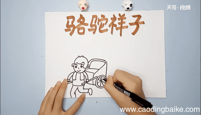 骆驼祥子手抄报 骆驼祥子画报