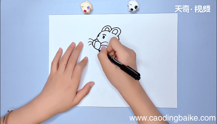 QQ老鼠可爱简笔画 QQ老鼠可爱简笔画怎么画