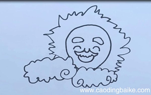 太阳的简笔画