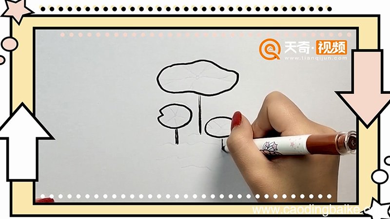 荷叶简笔画