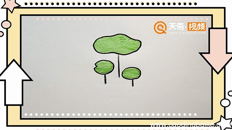 荷叶简笔画