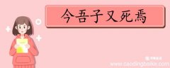 今吾子又死焉的翻译 今吾子又死焉翻译