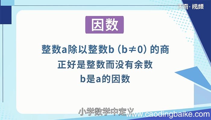 3的因数有几个 3的因数有哪些