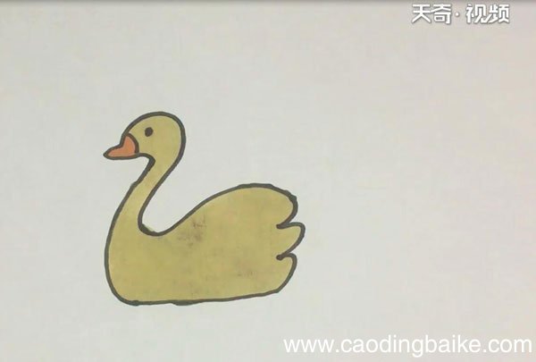 鹅的简笔画