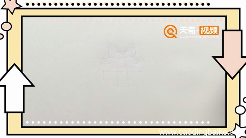 礼品盒简笔画