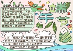 端午节手抄报 端午节手抄报一年级简单