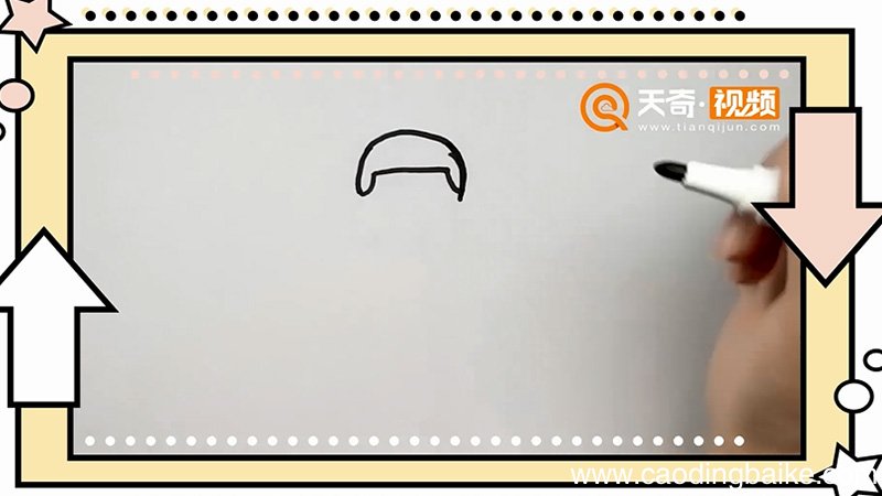 篮球小子简笔画