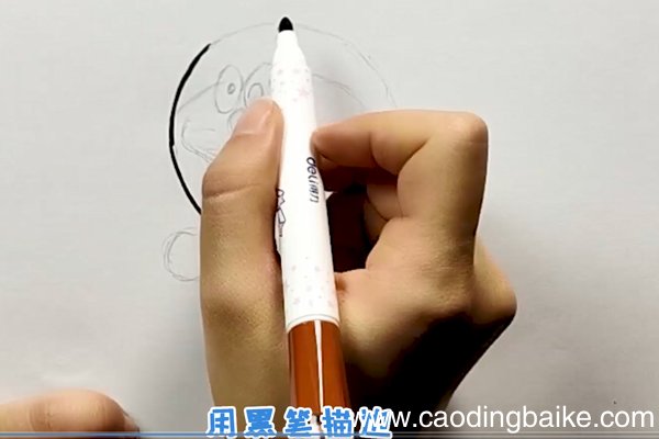 机器猫简笔画