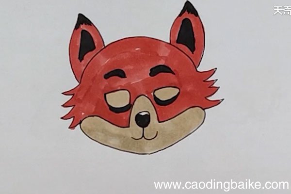 狐狸头简笔画