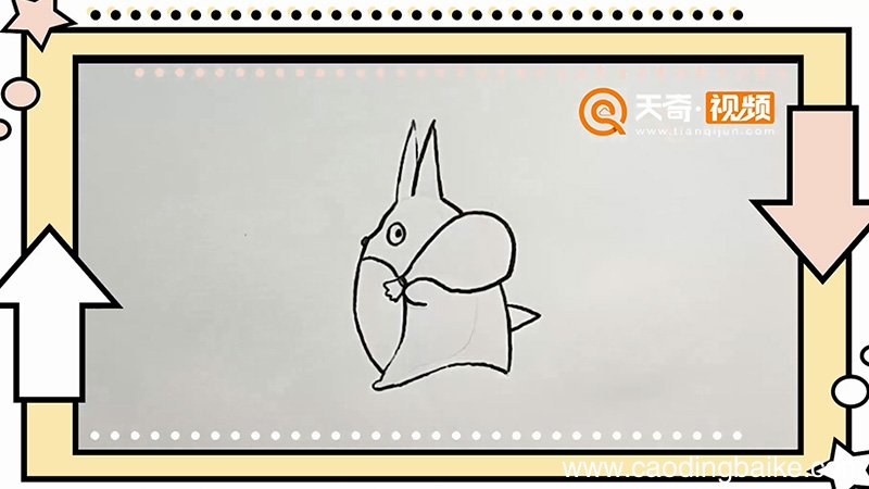 龙猫简笔画