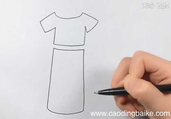傣族服饰简笔画