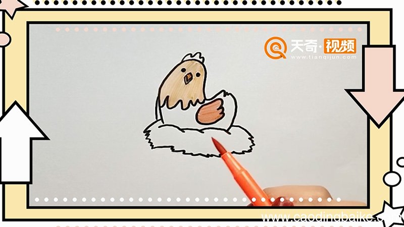 母鸡简笔画