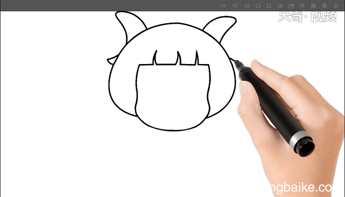 冰冰羊简笔画 冰冰羊儿童画