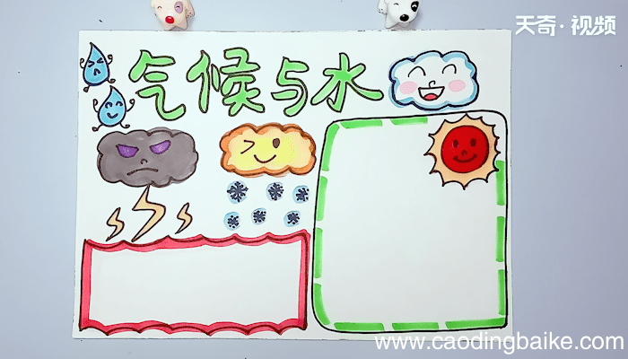 气候与水的主题手抄报 气候与水的主题手抄报画报