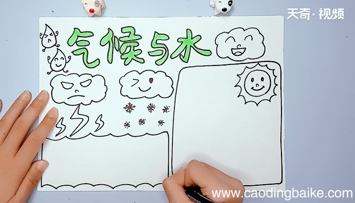 气候与水的主题手抄报 气候与水的主题手抄报画报