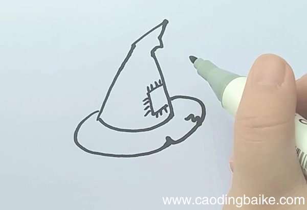 草帽简笔画