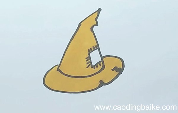 草帽简笔画