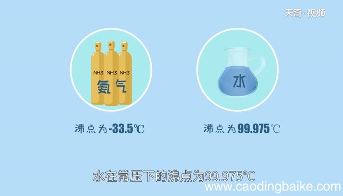 氨气和水的沸点