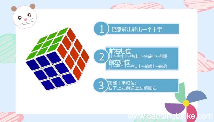 三阶六面魔方口诀 三阶六面魔方公式