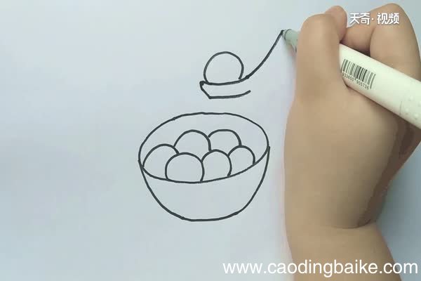 汤圆简笔画 汤圆怎么画