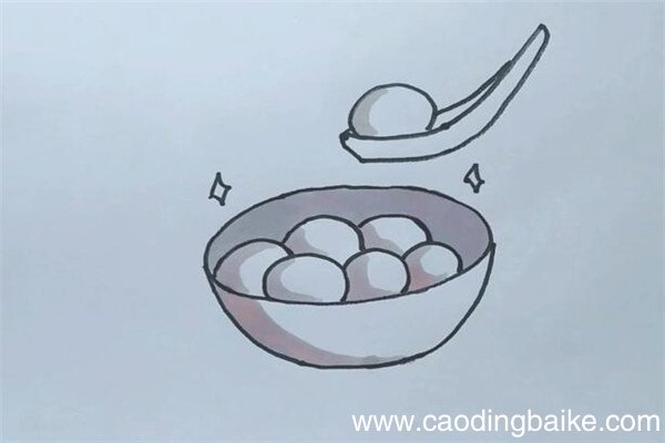 汤圆简笔画 汤圆怎么画