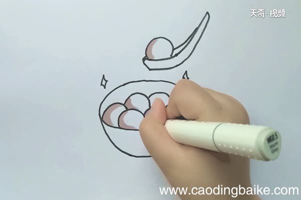 汤圆简笔画 汤圆怎么画