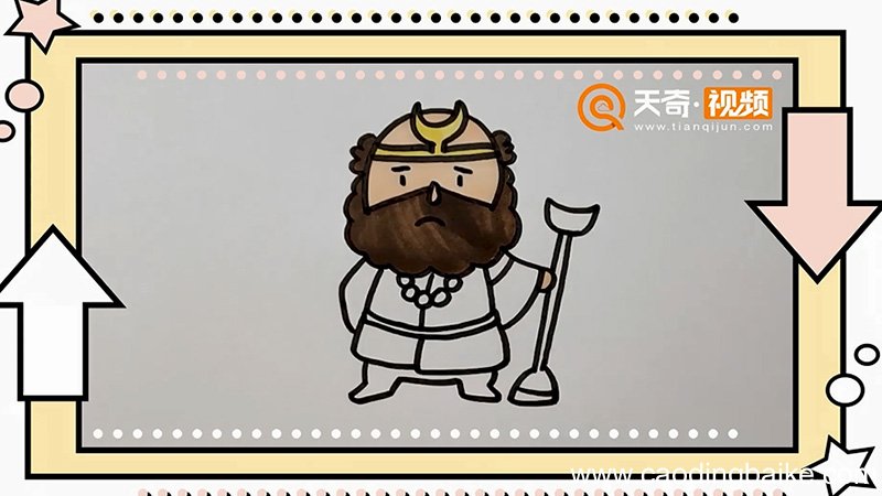 沙僧简笔画