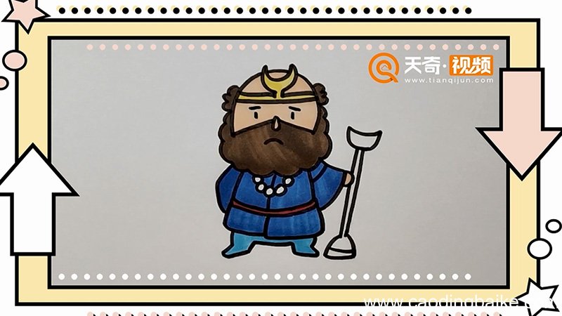沙僧简笔画